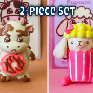 Pupcorn and Cownut Figurines