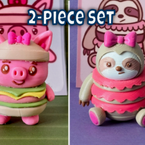 Pigwich and Slothcake Figurines